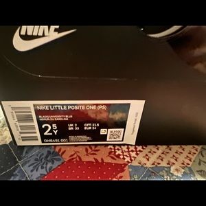 Youth Nike 2.5 size. Brand new in box. Pet smoke free.
